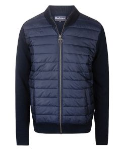 Barbour Mens Carn Baffle Zip Thru Quilted Sweater/Jacket